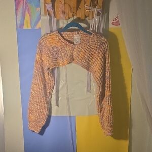 Free People Vibrant Knit Cropped Sweater